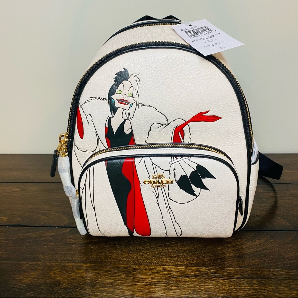 NWT Authentic Disney Coach Cruella Mini Backpack, Limited Edition, MSRP $450